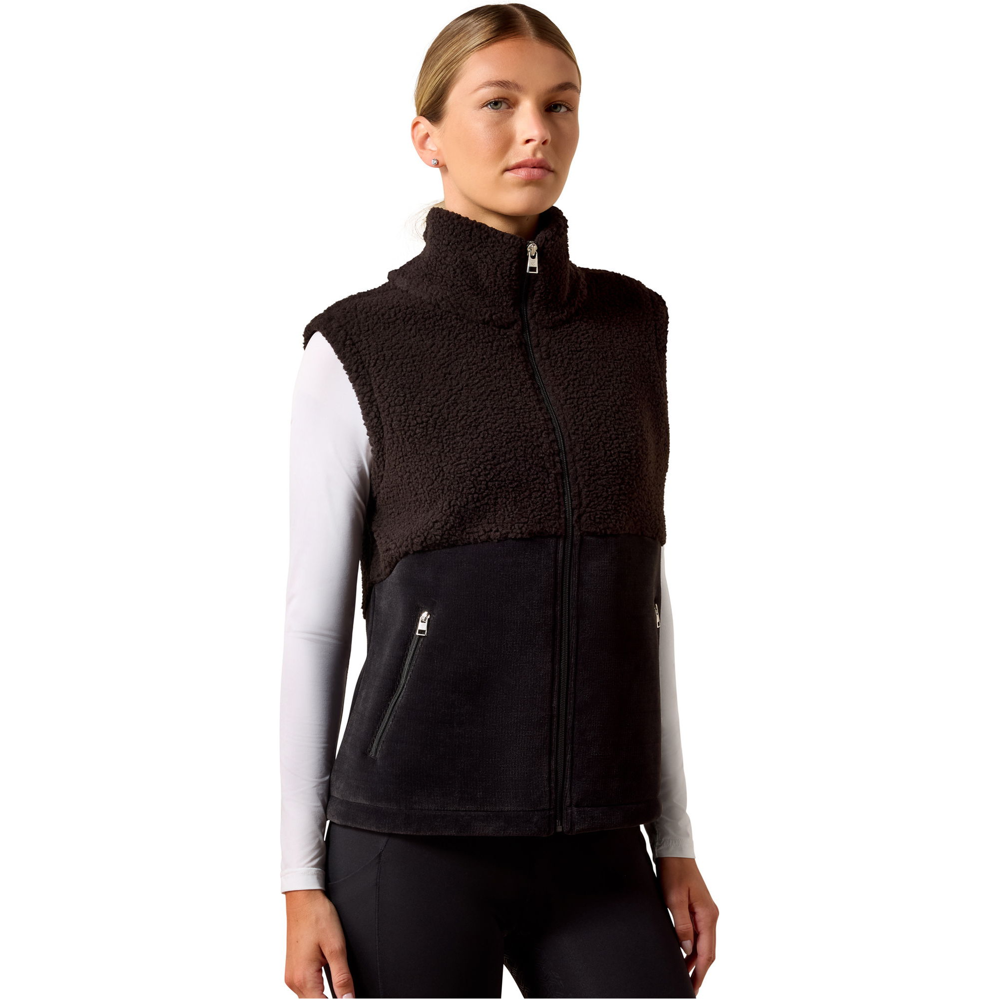 2026 Ariat Womens Laviolette Full Zip Vest 10079084 - Black